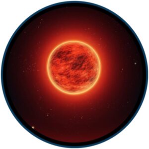 An artist's impression of the red supergiant star Betelgeuse
