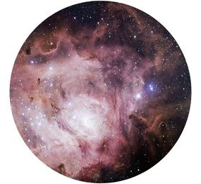 The Lagoon Nebula (Messier 8), as captured by the VLT Survey Telescope at ESO’s Paranal Observatory in Chile. This giant cloud of gas and dust is creating intensely bright young stars. The cloud won’t look quite so detailed through your binoculars, but it will still be very beautiful. Image via ESO/ VPHAS+ team.