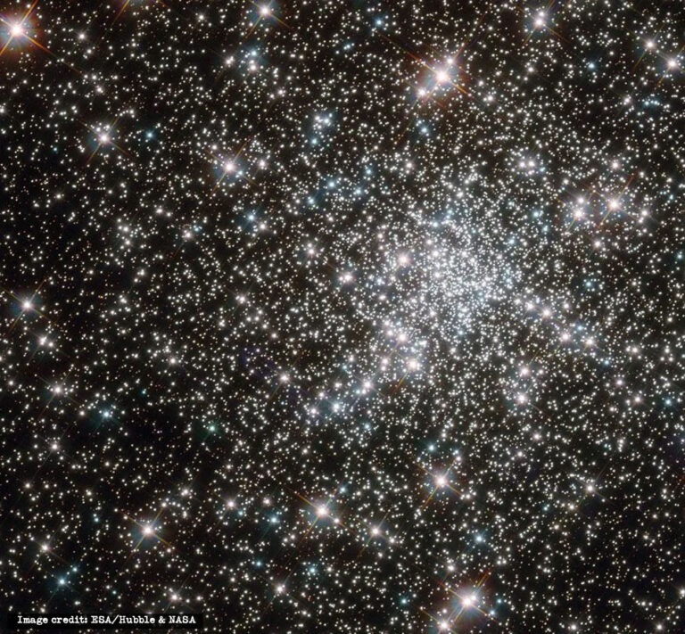 The Great Peacock is a glimmering globular cluster of over 100,000 stars