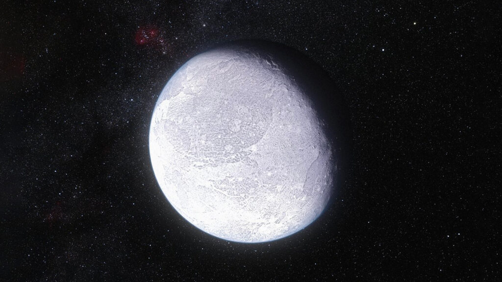 Artist’s impression of the dwarf planet Eris