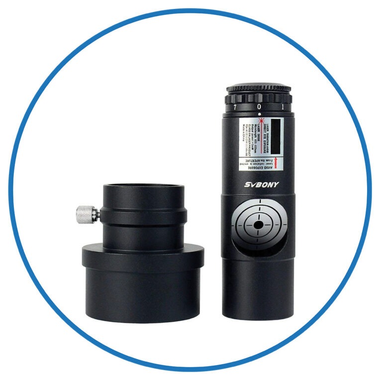 Image shows a laser collimator